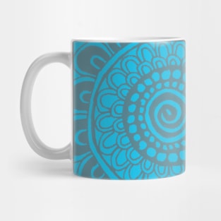 Cool Blue Anemone Flowers Mug